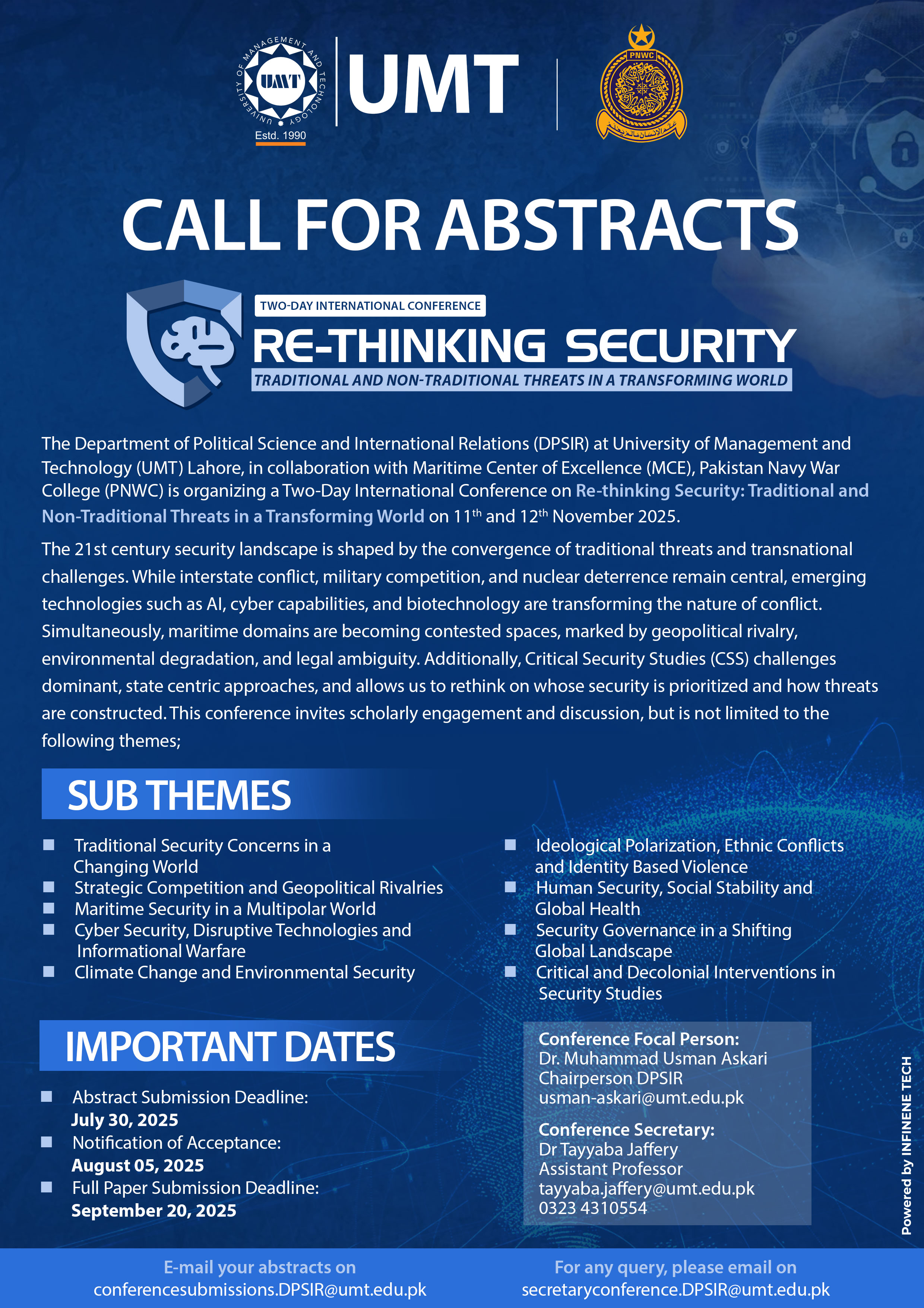 Call for Abstracts Poster for DPSIR Conference